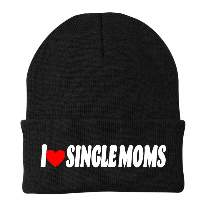 I Heart Single Moms Knit Cap Winter Beanie