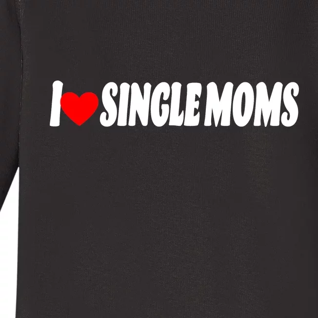 I Heart Single Moms Baby Long Sleeve Bodysuit