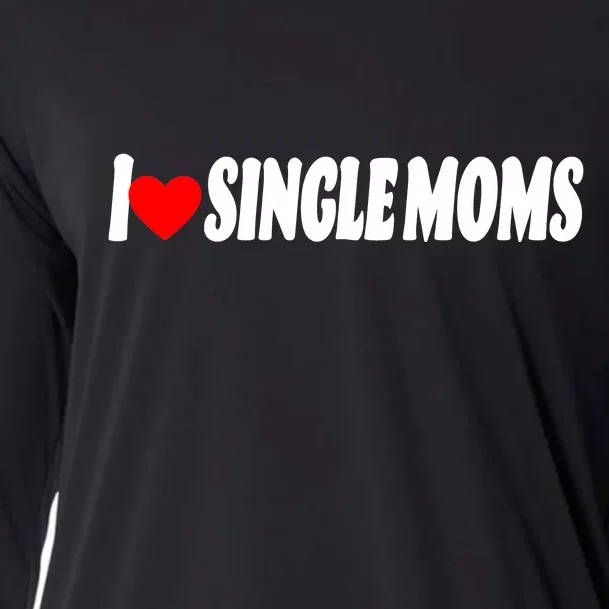 I Heart Single Moms Cooling Performance Long Sleeve Crew