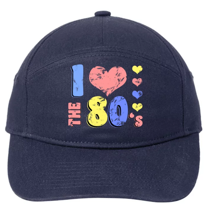 I Heart The 80's 7-Panel Snapback Hat