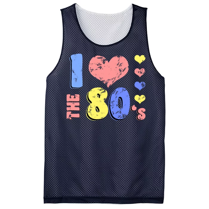 I Heart The 80's Mesh Reversible Basketball Jersey Tank