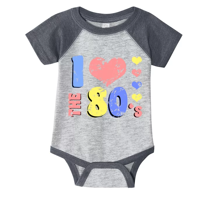 I Heart The 80's Infant Baby Jersey Bodysuit