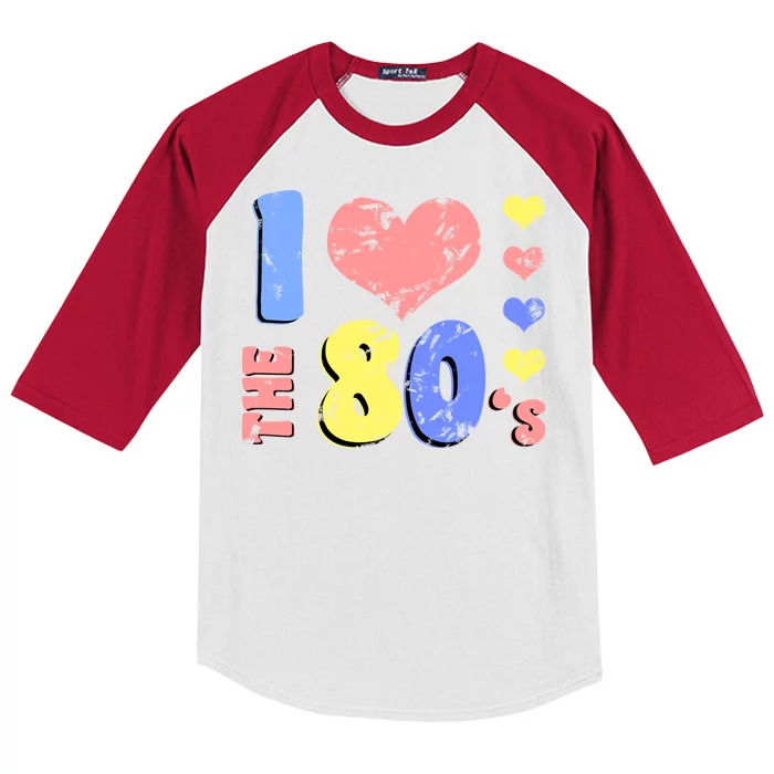 I Heart The 80's Kids Colorblock Raglan Jersey