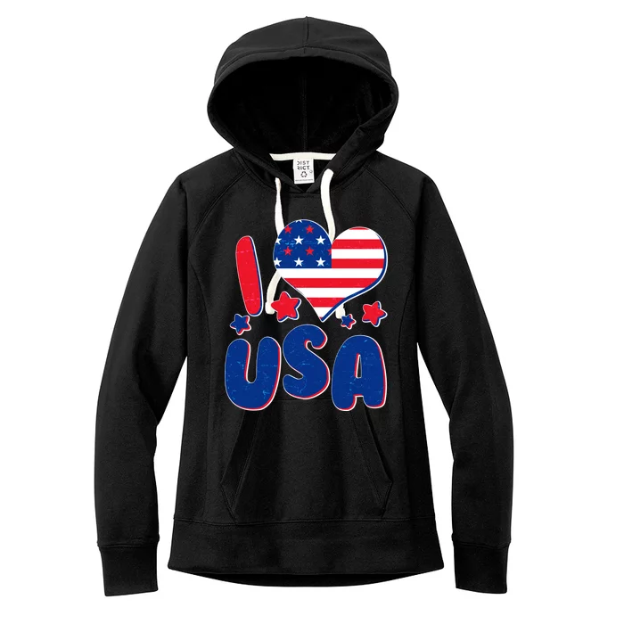 I Heart USA Women's Fleece Hoodie