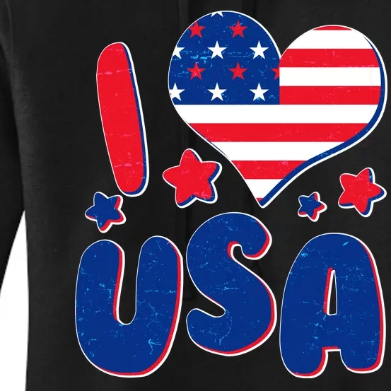 I Heart USA Women's Pullover Hoodie