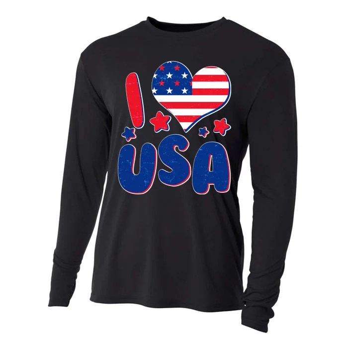 I Heart USA Cooling Performance Long Sleeve Crew