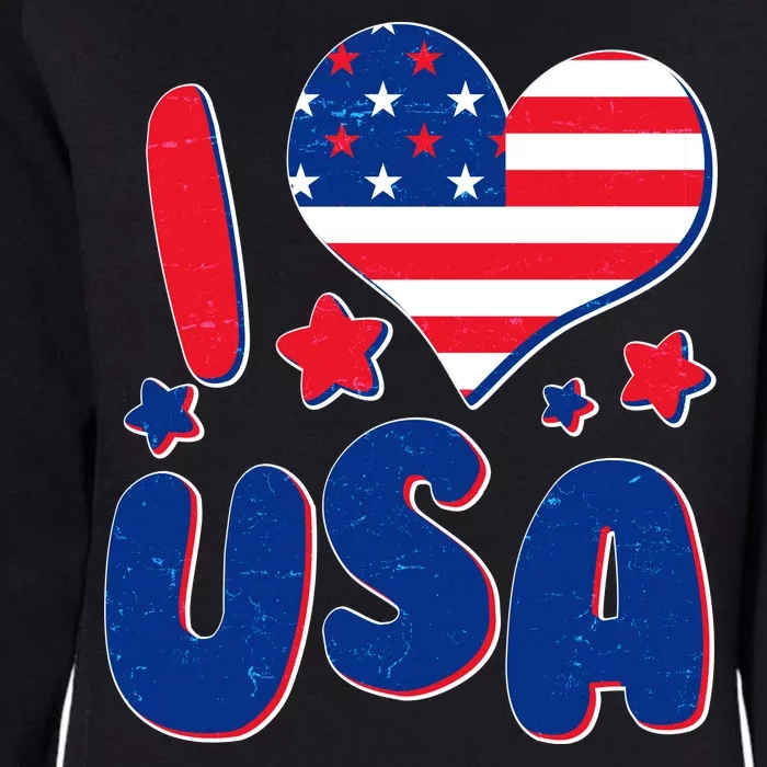 I Heart USA Womens California Wash Sweatshirt