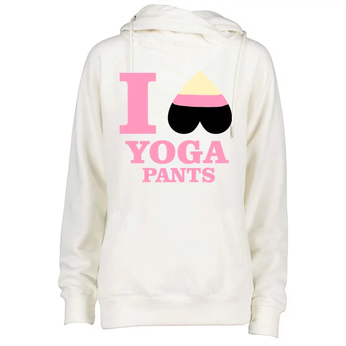 I Heart Yoga Pants Womens Funnel Neck Pullover Hood