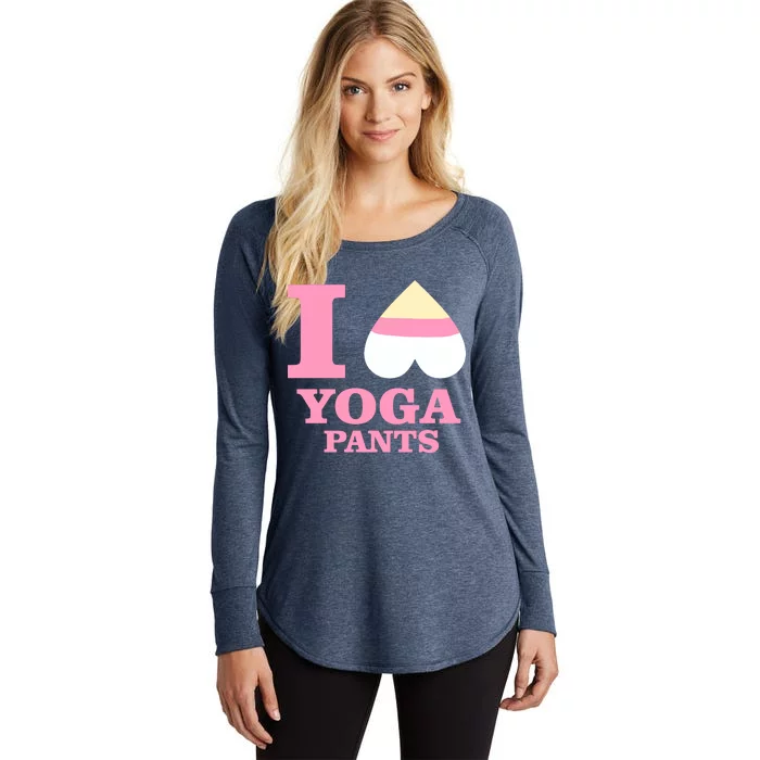 I Heart Yoga Pants Women's Perfect Tri Tunic Long Sleeve Shirt