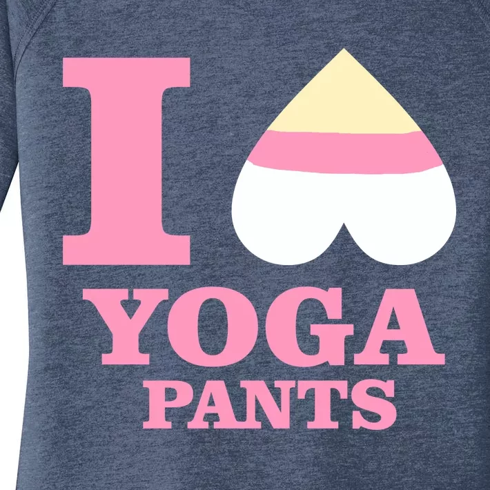 I Heart Yoga Pants Women's Perfect Tri Tunic Long Sleeve Shirt