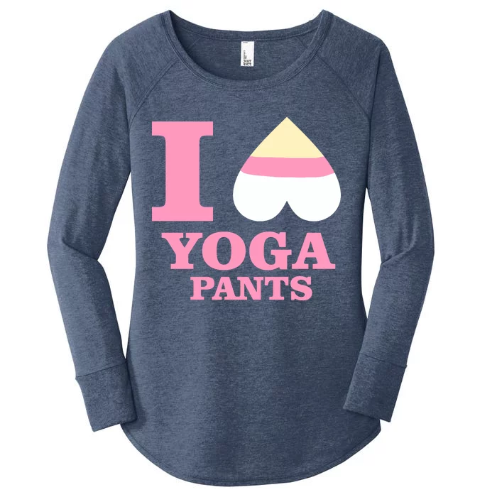 I Heart Yoga Pants Women's Perfect Tri Tunic Long Sleeve Shirt