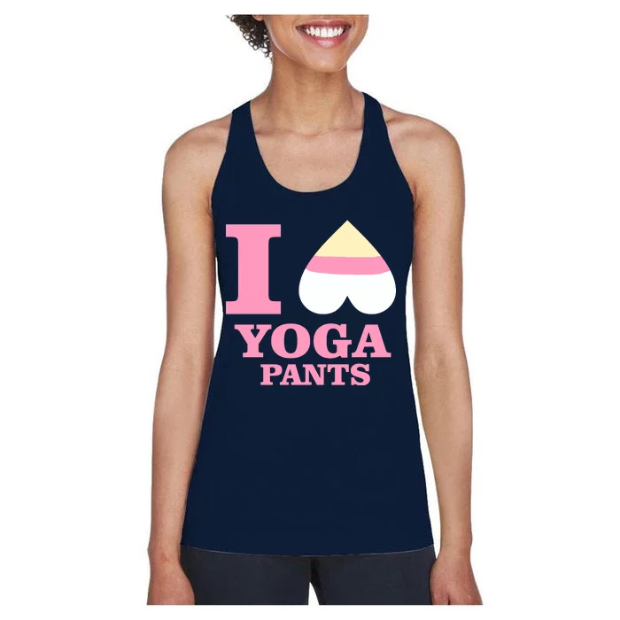 I Heart Yoga Pants Women's Racerback Tank