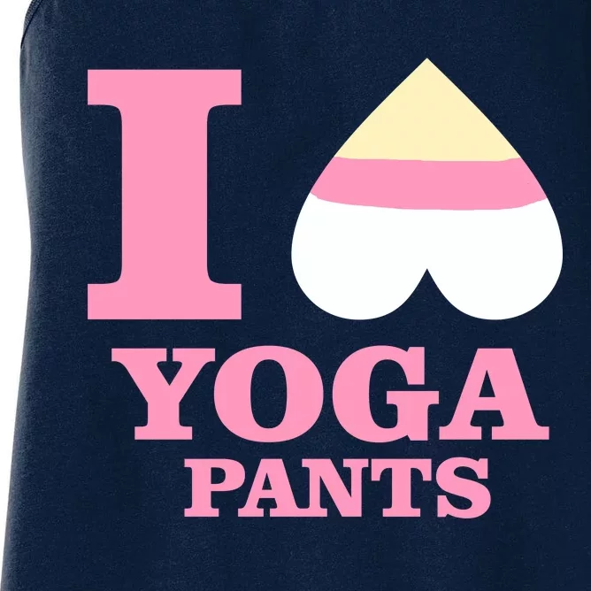 I Heart Yoga Pants Women's Racerback Tank