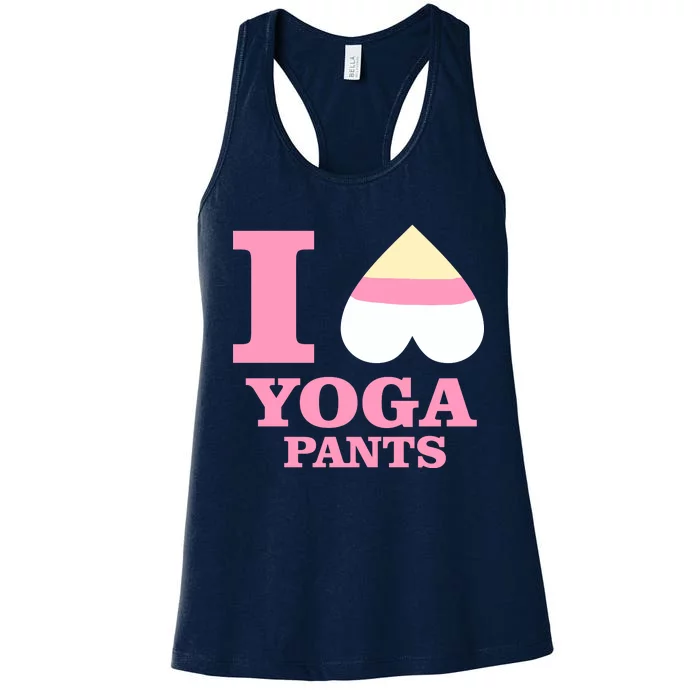 I Heart Yoga Pants Women's Racerback Tank