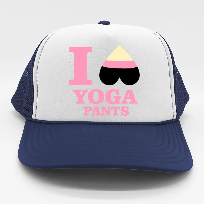 I Heart Yoga Pants Trucker Hat