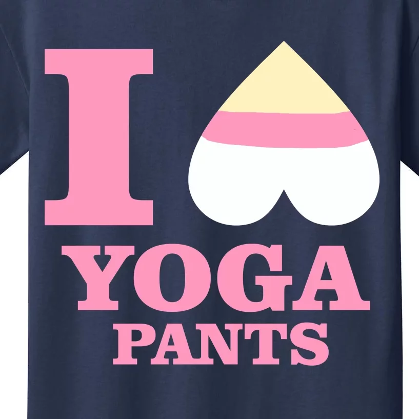 I Heart Yoga Pants Kids T-Shirt