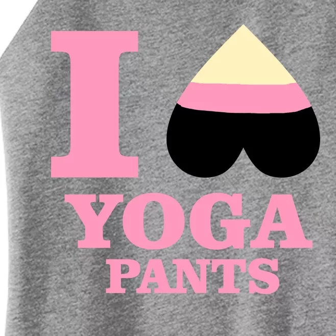 I Heart Yoga Pants Women’s Perfect Tri Rocker Tank