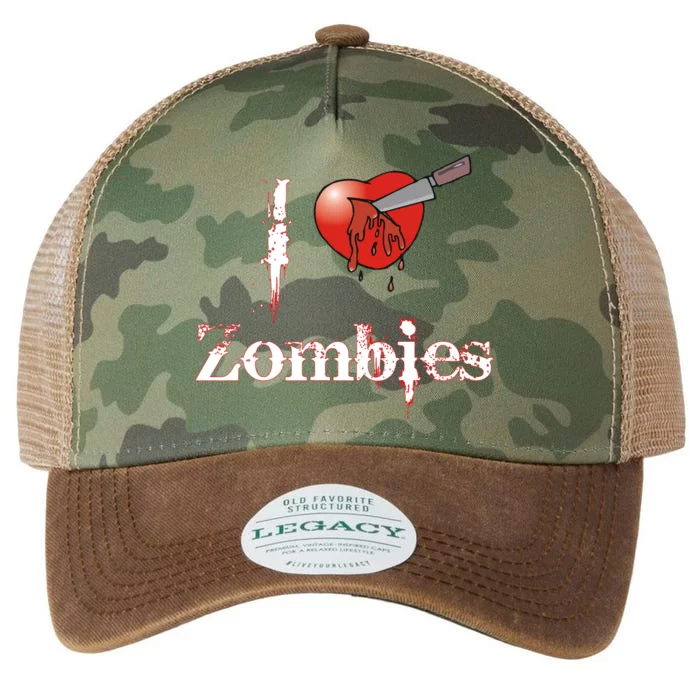 I Heart Zombies Legacy Tie Dye Trucker Hat