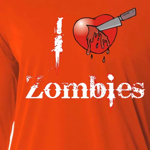 I Heart Zombies Cooling Performance Long Sleeve Crew