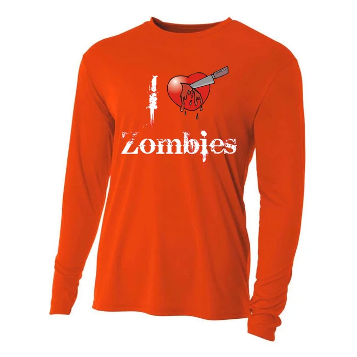 I Heart Zombies Cooling Performance Long Sleeve Crew