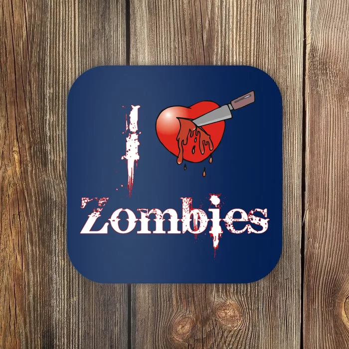 I Heart Zombies Coaster