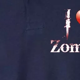 I Heart Zombies Softstyle Adult Sport Polo