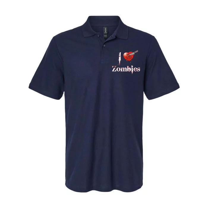 I Heart Zombies Softstyle Adult Sport Polo