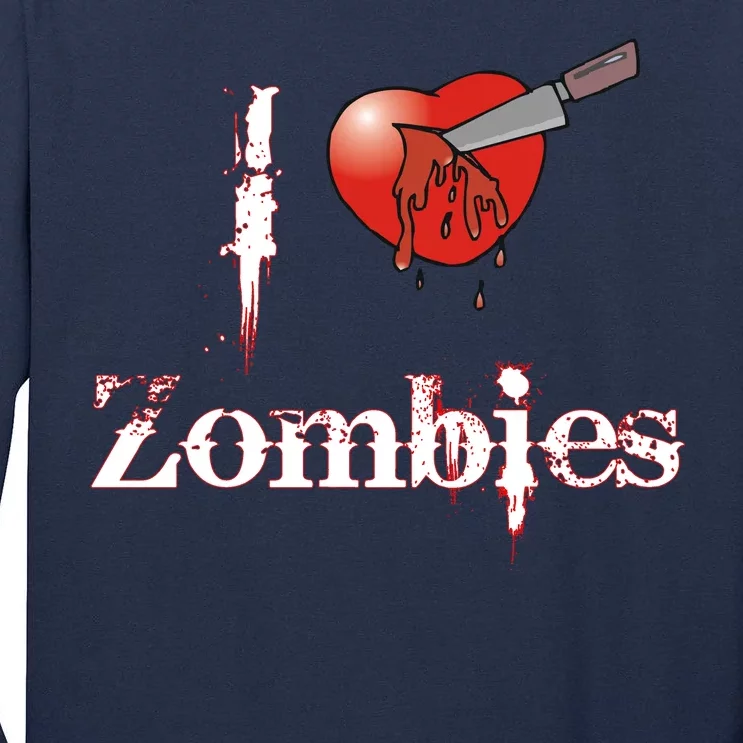 I Heart Zombies Tall Long Sleeve T-Shirt