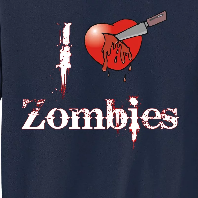 I Heart Zombies Tall Sweatshirt