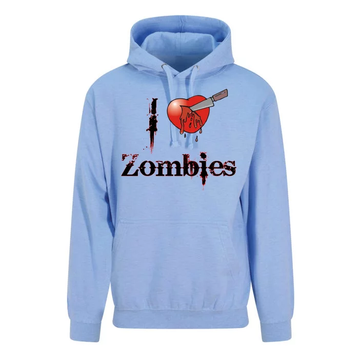 I Heart Zombies Unisex Surf Hoodie