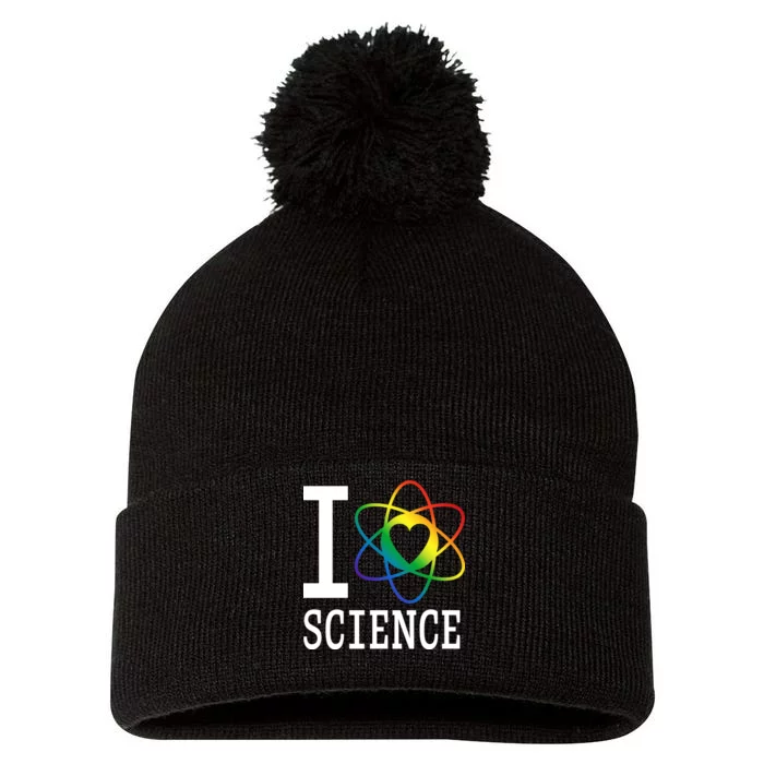 I Heat Science Pom Pom 12in Knit Beanie