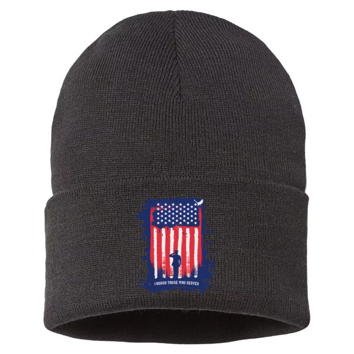 I Honor Those Who Served Sustainable Knit Beanie