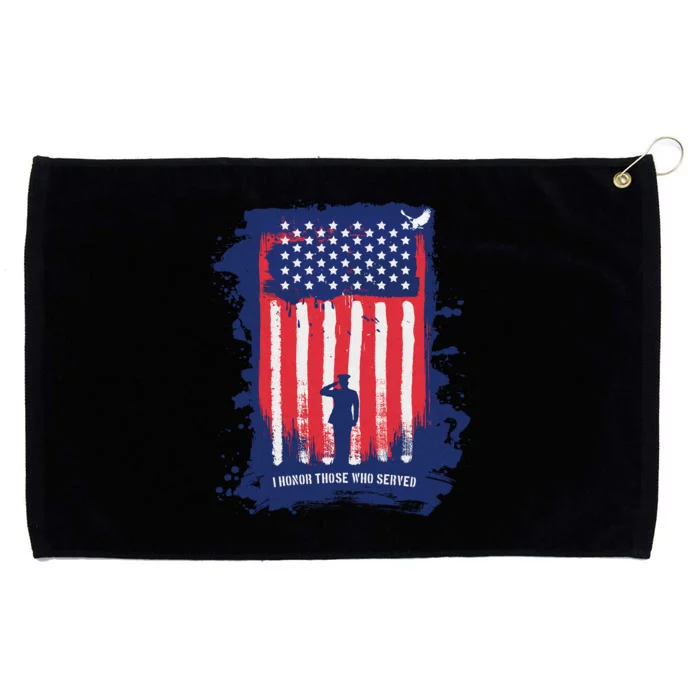 I Honor Those Who Served Grommeted Golf Towel