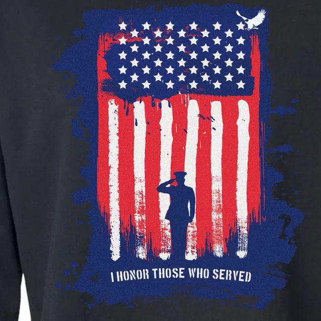 I Honor Those Who Served Cropped Pullover Crew