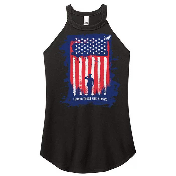 I Honor Those Who Served Women’s Perfect Tri Rocker Tank