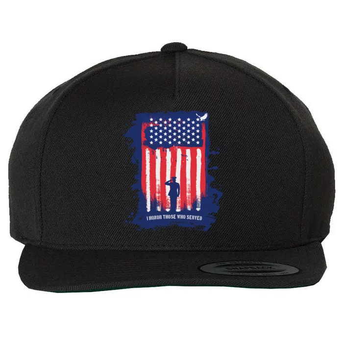 I Honor Those Who Served Wool Snapback Cap