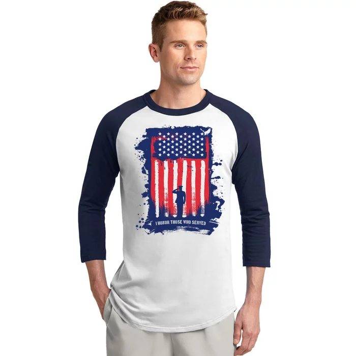 I Honor Those Who Served Baseball Sleeve Shirt