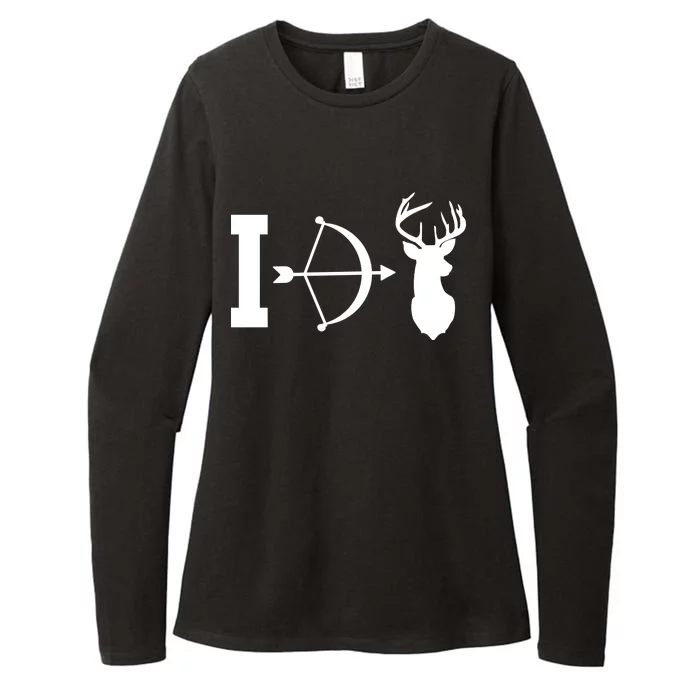 I Hunt Deer Womens CVC Long Sleeve Shirt