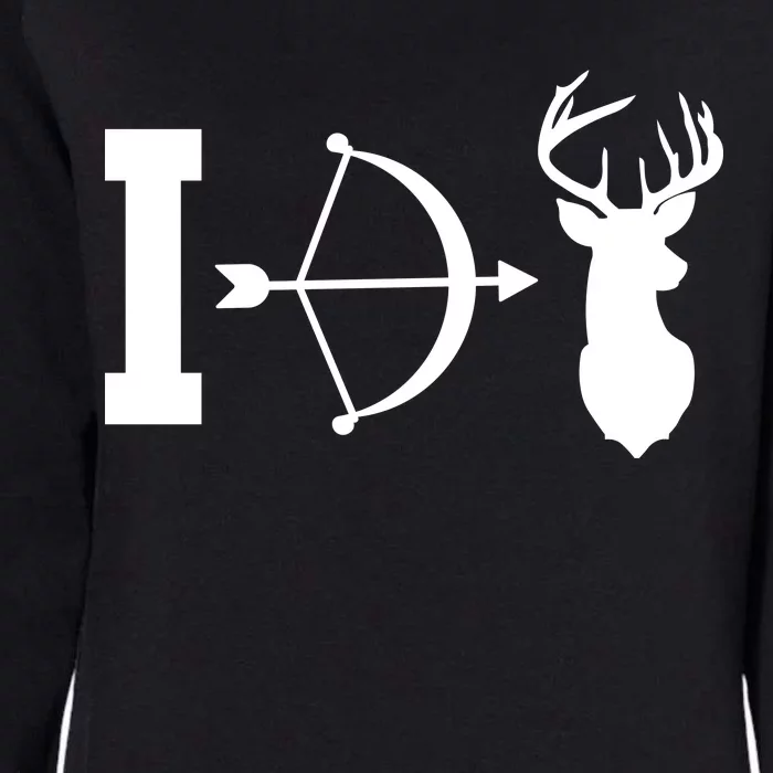 I Hunt Deer Womens California Wash Sweatshirt