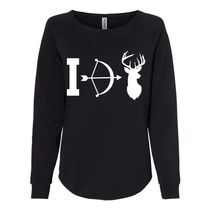 I Hunt Deer Womens California Wash Sweatshirt