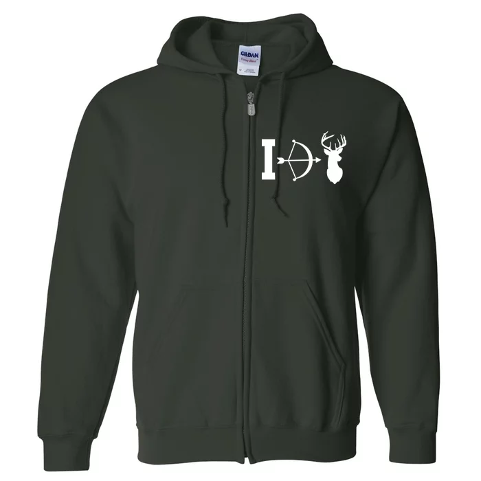 I Hunt Deer Full Zip Hoodie