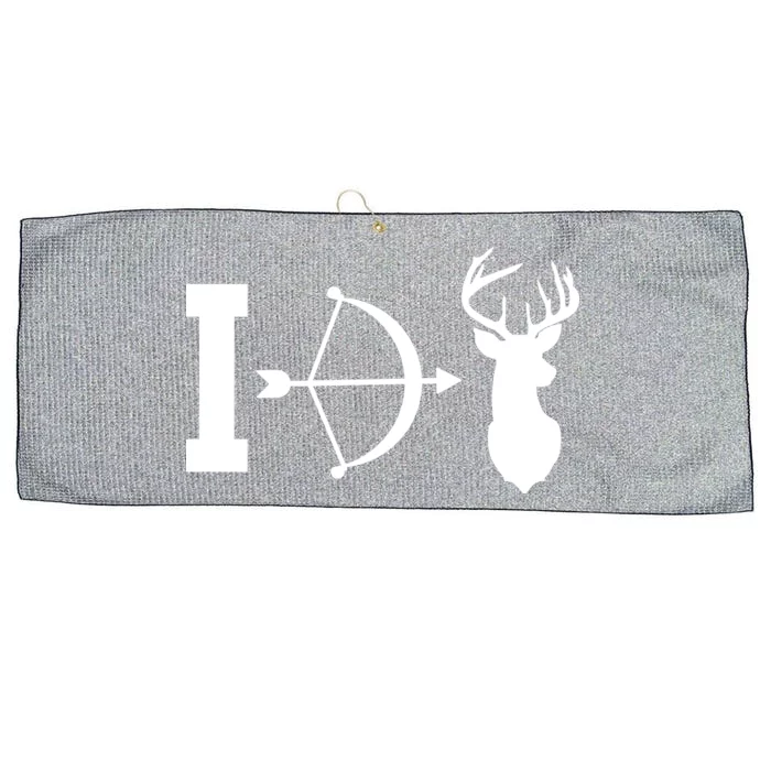 I Hunt Deer Large Microfiber Waffle Golf Towel