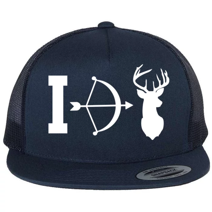 I Hunt Deer Flat Bill Trucker Hat