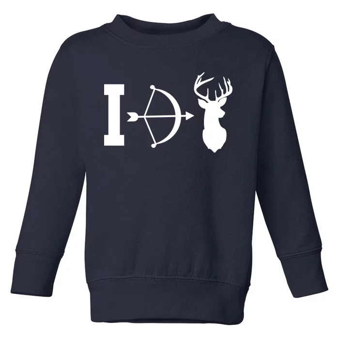 I Hunt Deer Toddler Sweatshirt