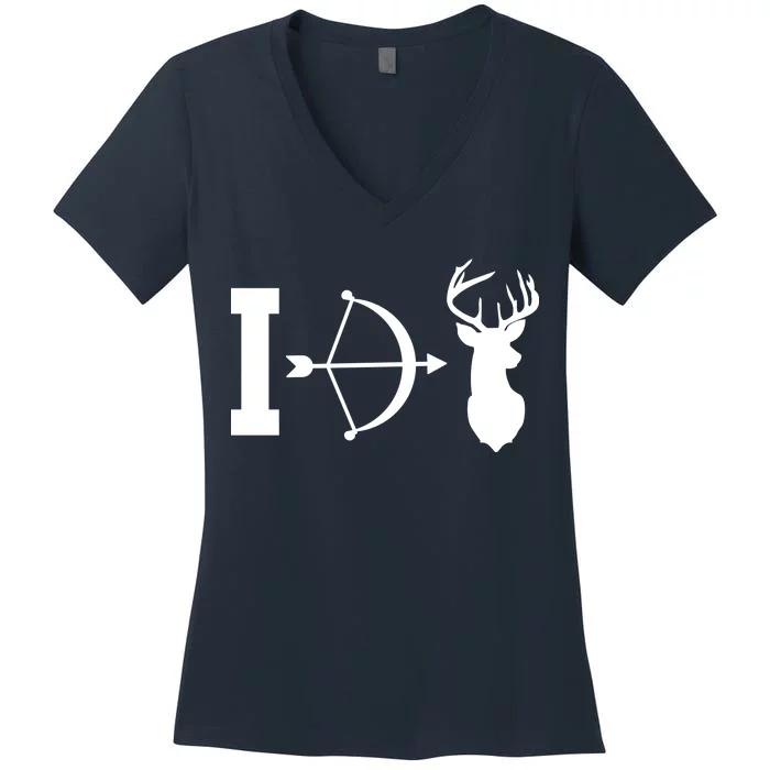 I Hunt Deer Women's V-Neck T-Shirt