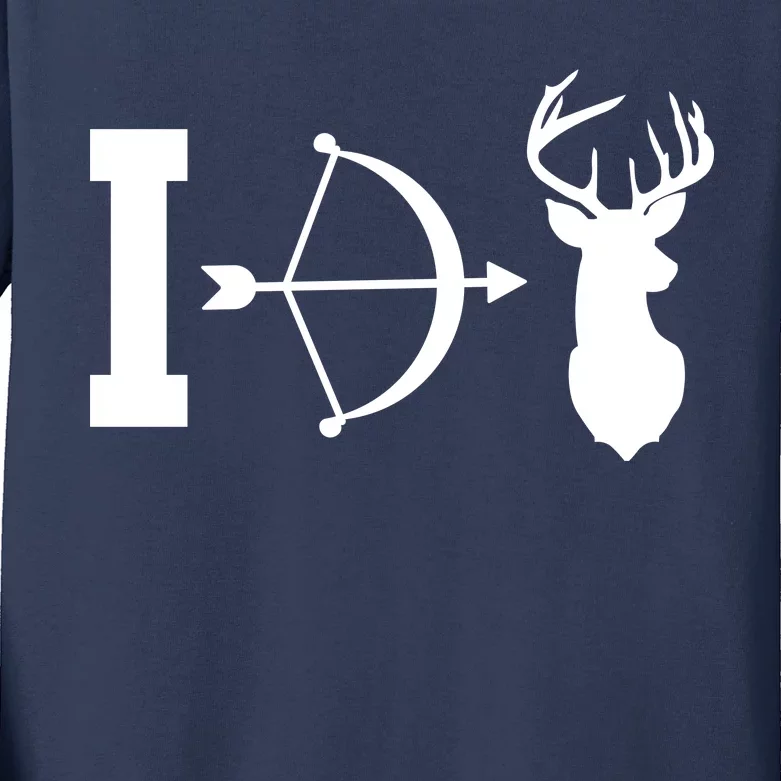 I Hunt Deer Kids Long Sleeve Shirt