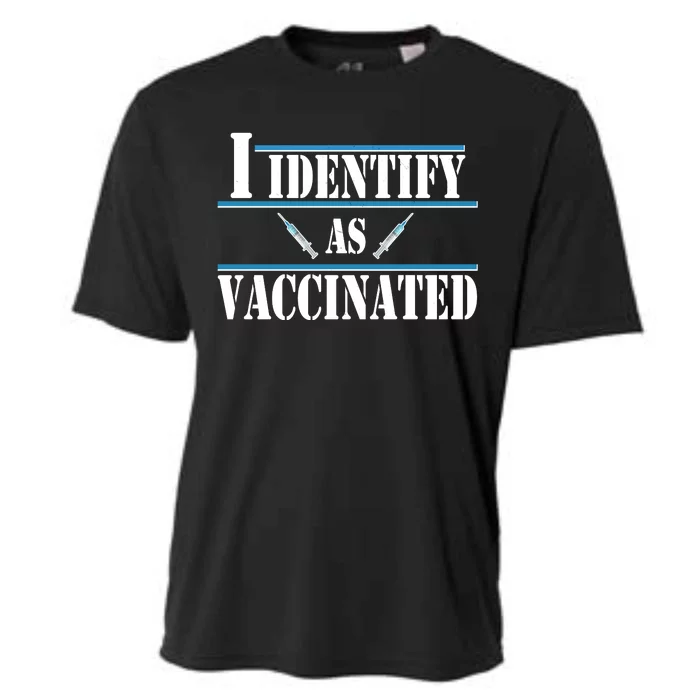 I Identify As Vaccinated Pro Vaccine Cooling Performance Crew T-Shirt