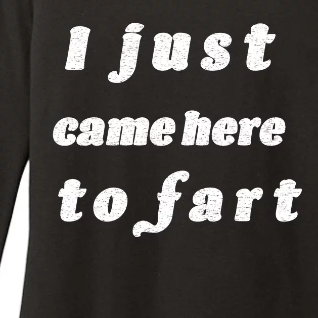 I Just Came Here To Fart Womens CVC Long Sleeve Shirt