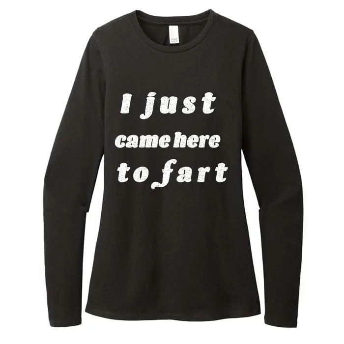 I Just Came Here To Fart Womens CVC Long Sleeve Shirt