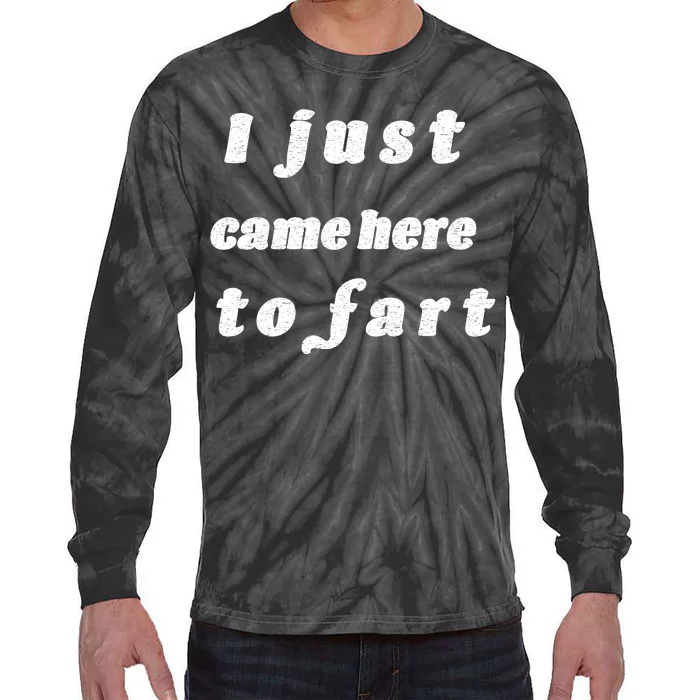 I Just Came Here To Fart Tie-Dye Long Sleeve Shirt